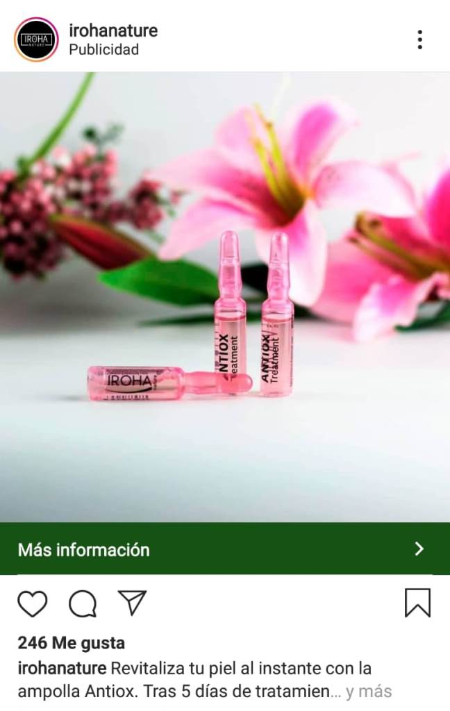 instagram ads con foro y CTA