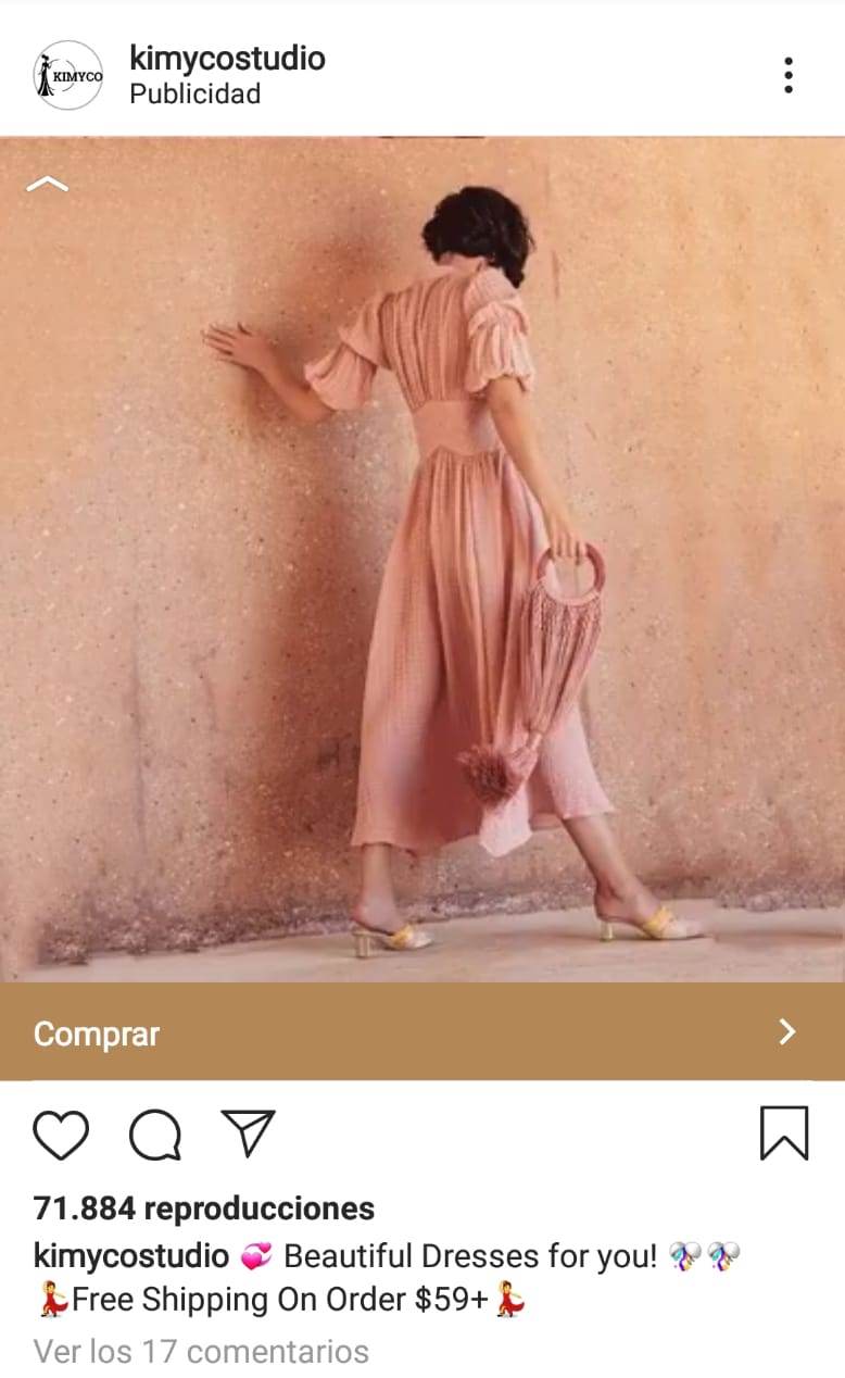 isntagram anuncio con video