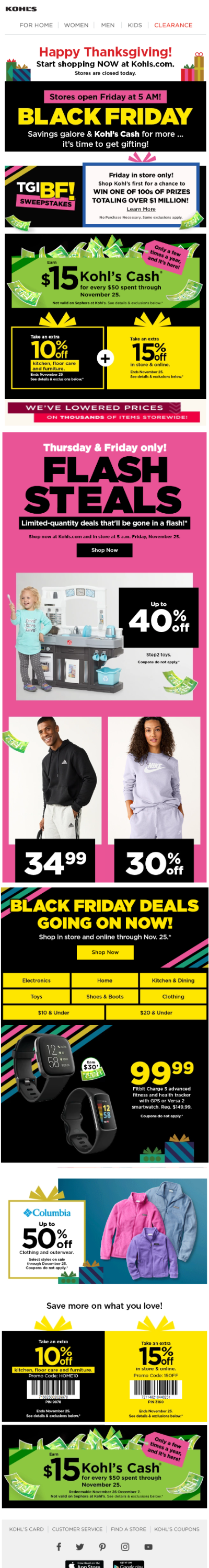12. Kohls black friday email ideas